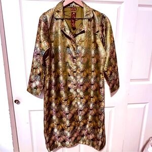 Vintage | Jacket | Vintage Peridot Green Floral Chinese Jacquard Jacket